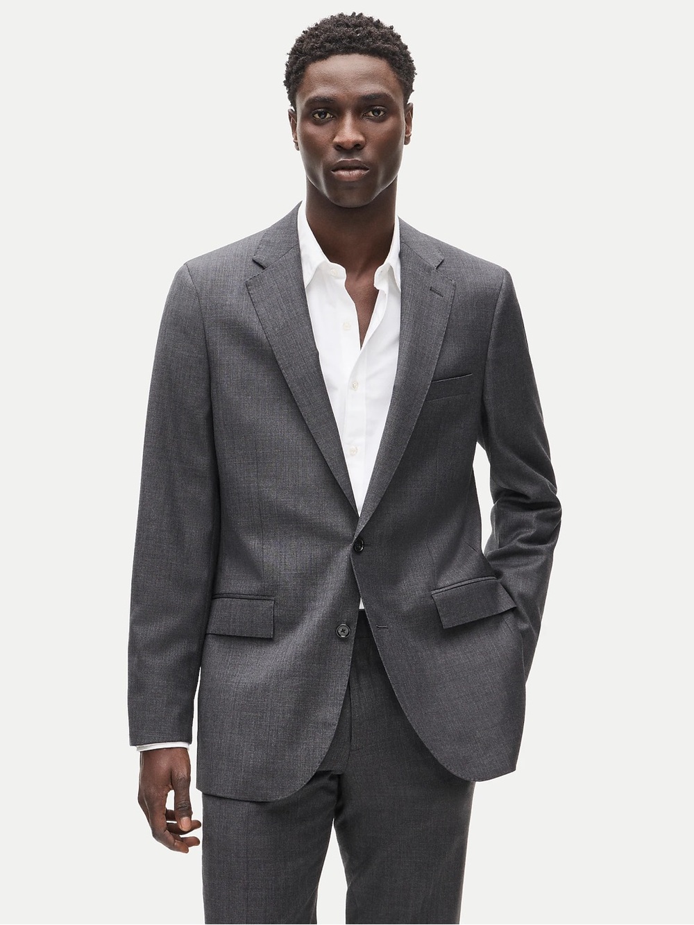 Loro Piana J.Crew Ludlow Suit Jacket 38S Charcoal Gray Super 120s Wool
